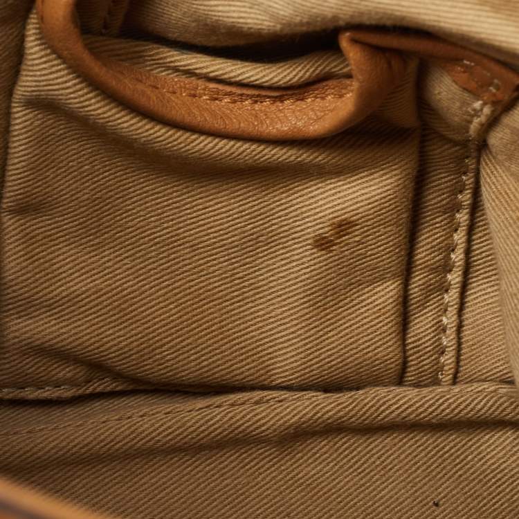 مملوكة مسبقًا MCM Cognac Visetos Coated Canvas and Leather Shoulder Bag