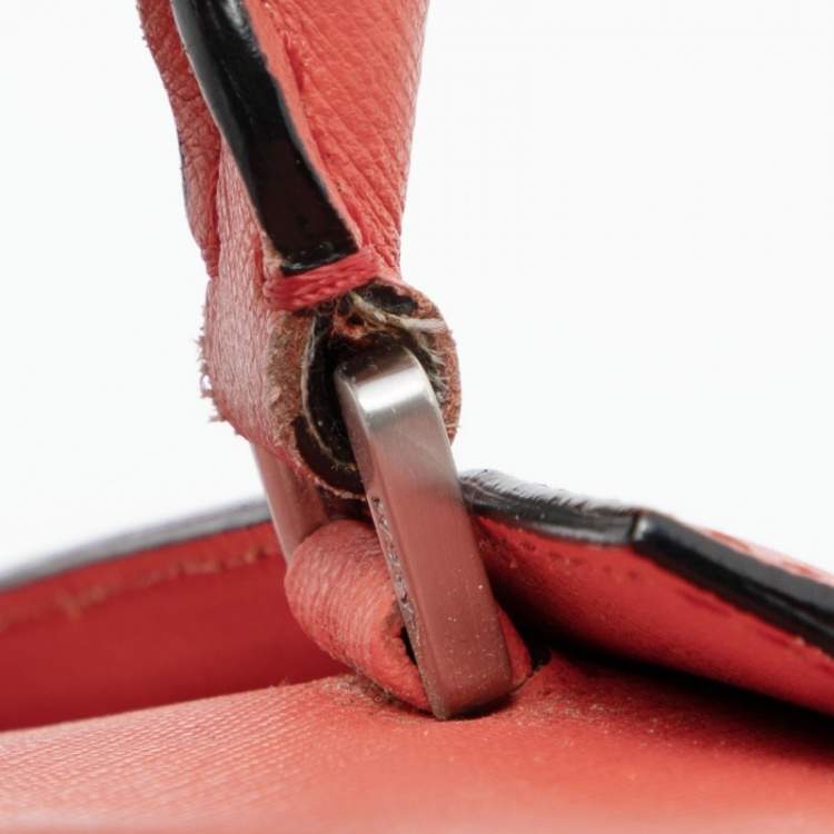 Pre Owned MCM Red Leather Elda Tote
