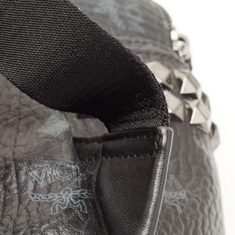 Pre Owned MCM Black Visetos Coated Canvas Small Stark Backpack