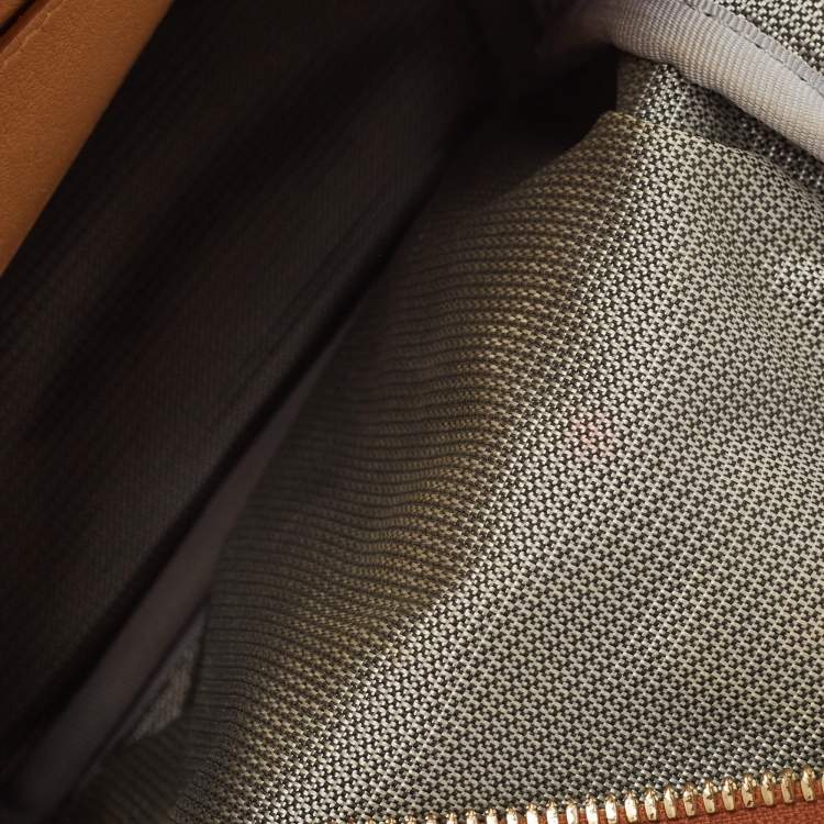 Pre Owned MCM Tan Visetos Coated Canvas and Leather Mini Studded Stark Bebe Boo Backpack