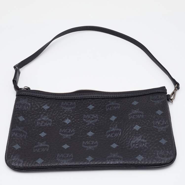 Pre Owned MCM Visetos Coated Canvas and Leather Project Shopper Tote