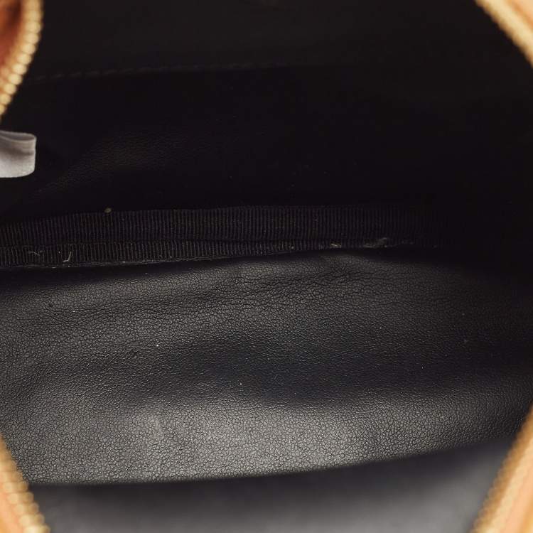 Pre Owned MCM Tan Visetos Coated Canvas and Leather Mini Studded Stark-Bebe Boo Backpack