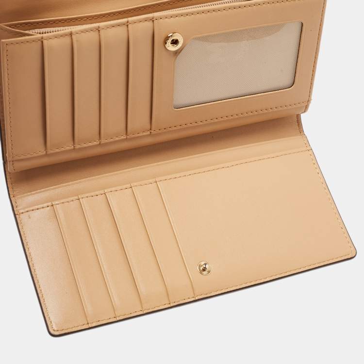 Pre Owned MCM Black Leather Milla Long Trifold Continental Wallet