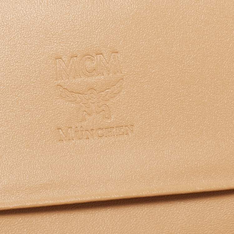 Pre Owned MCM Black Leather Milla Long Trifold Continental Wallet