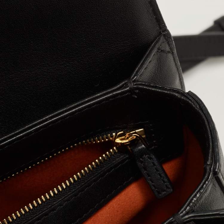 Pre Owned MCM Black Visetos Coated Canvas and Leather Patricia Top Handle Bag