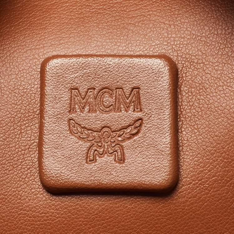 Pre Owned MCM Black Visetos Coated Canvas and Leather Large Stark Backpack