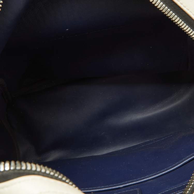 Pre Owned MCM White/Black Visetos Coated Canvas Small Studs Stark Backpack