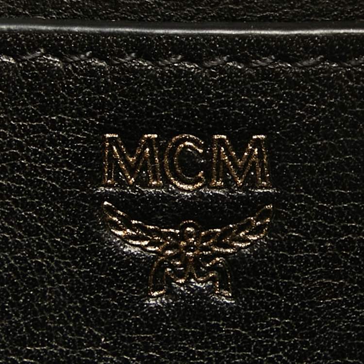 Pre Owned MCM Cognac Visetos Coated Canvas Mini Studded Stark Bebe Boo Backpack