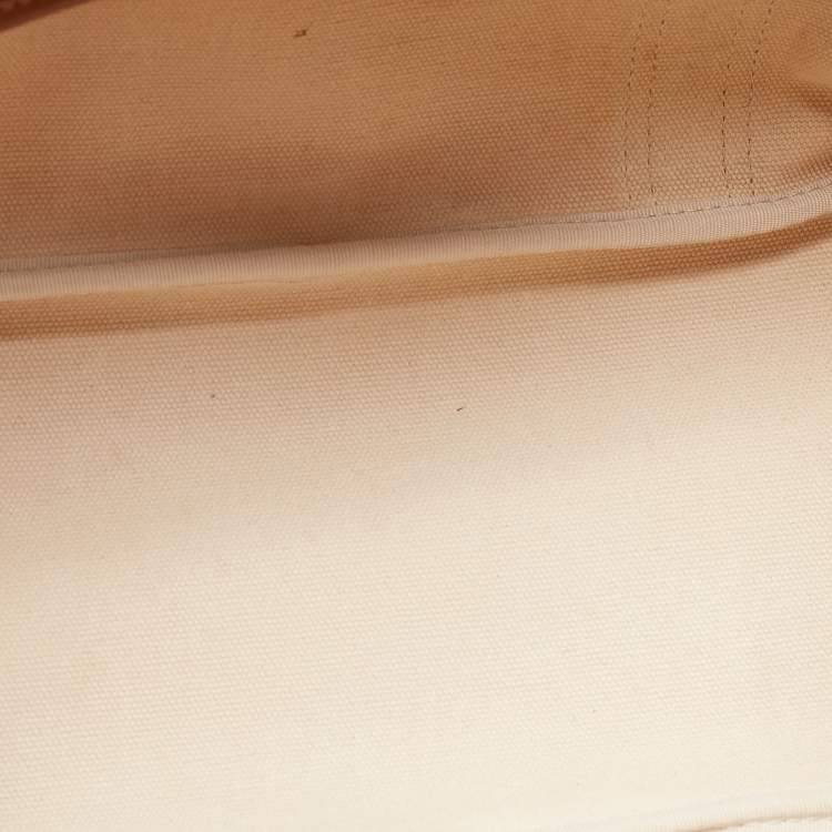 Pre Owned MCM Cognac Visetos Coated Canvas and Leather Shopper Tote