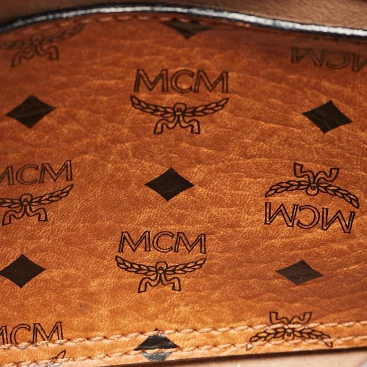 Pre Owned MCM Dark Red Leather Mini Milla Tote