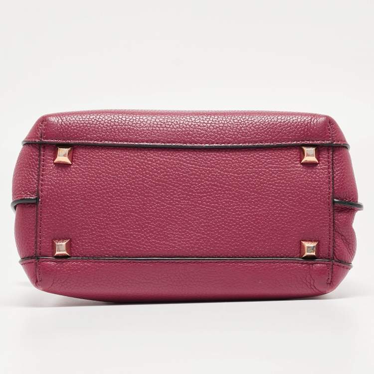 Pre Owned MCM Dark Red Leather Mini Milla Tote