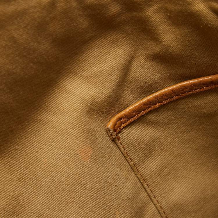 Pre Owned MCM Cognac Visetos Coated Canvas and Leather Large Hobo