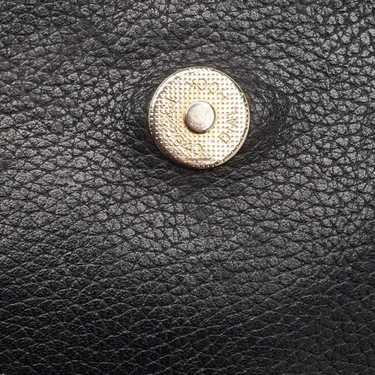 Pre Owned MCM Black Leather Studded Flap Backpack