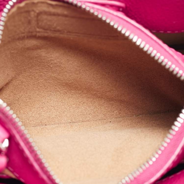Pre Owned MCM Pink Leather Mini Milla Tote