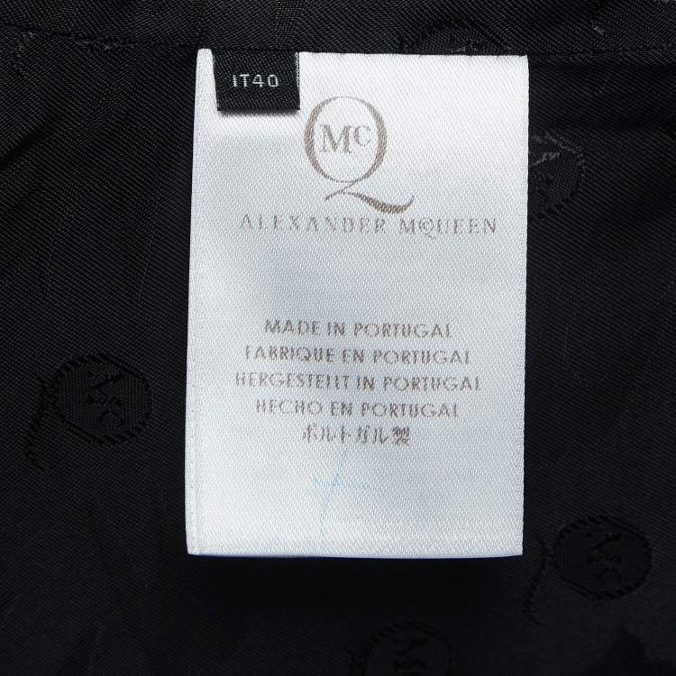 Pre Owned McQ by Alexander McQueen Black Crepe Blazer S