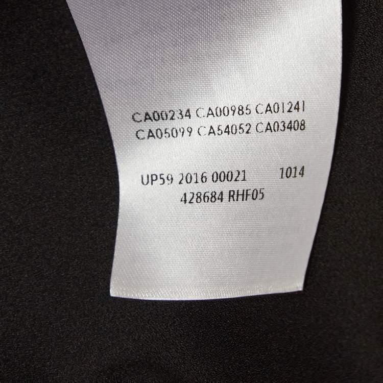 Pre Owned MCQ by Alexander McQueen Black Crepe V-Neck Sleeveless Top S
