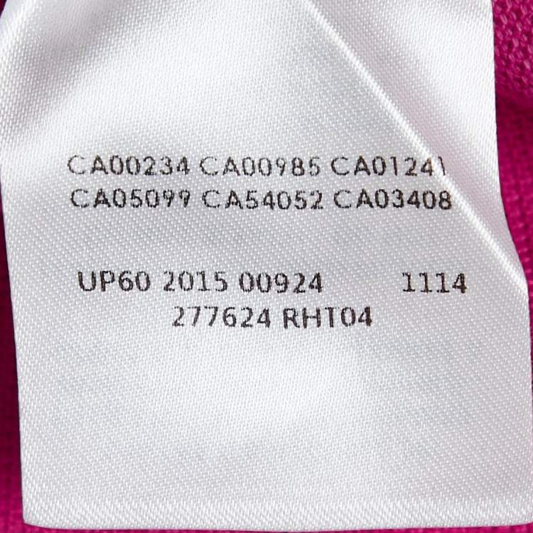 Pre Owned McQ by Alexander McQueen Pink Cotton Pique Polo T-Shirt L