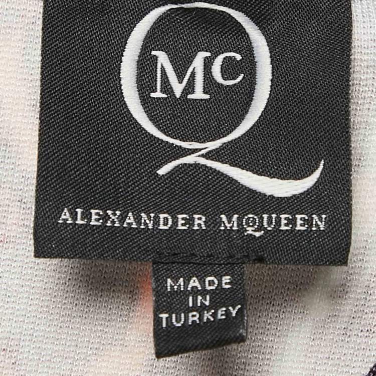 Pre Owned McQ by Alexander McQueen Multicolor Printed Jersey Mini Dress S