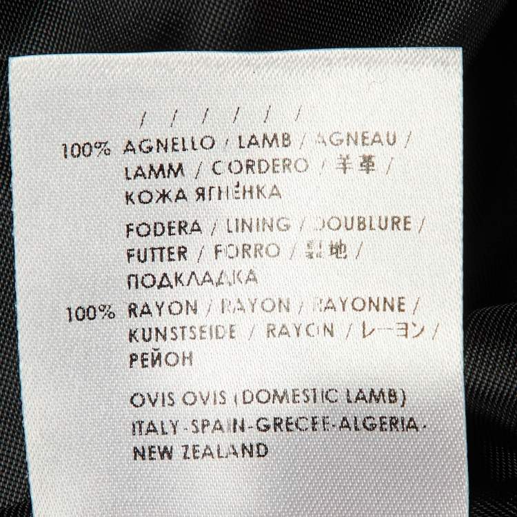 Pre Owned McQ by Alexander McQueen Black Leather Mini Skirt S