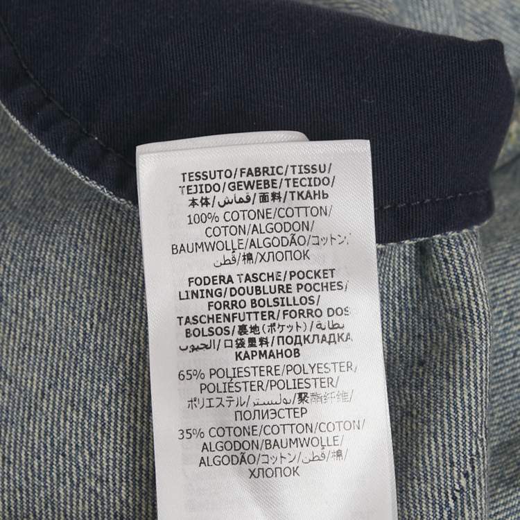 Pre Owned McQ by Alexander McQueen Blue Denim  Belted Mini Dress S