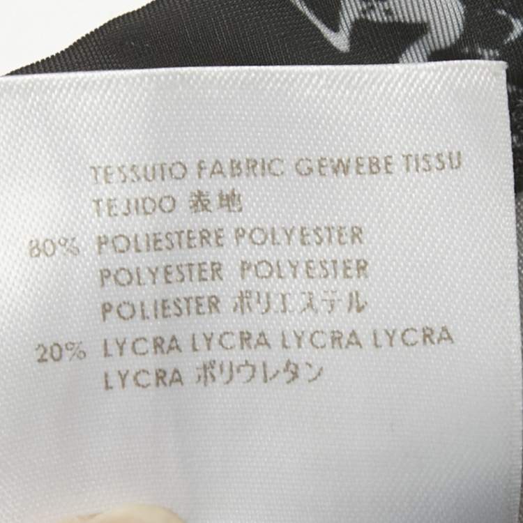 Pre Owned McQ by Alexander McQueen Monochrome Snakeskin Print Jersey Leggings S