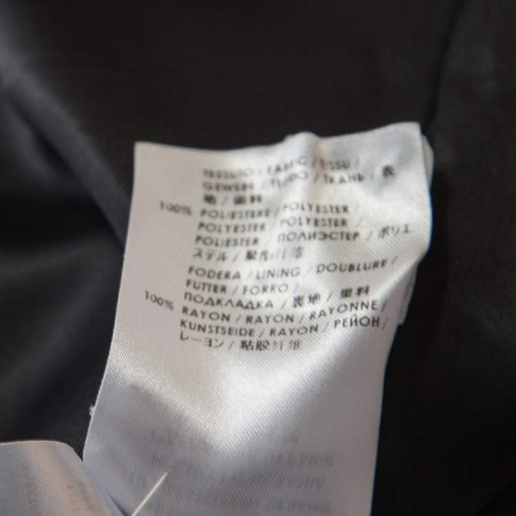 Pre Owned McQ by Alexander McQueen Black Crepe Paneled Zip Detail Skirt M
