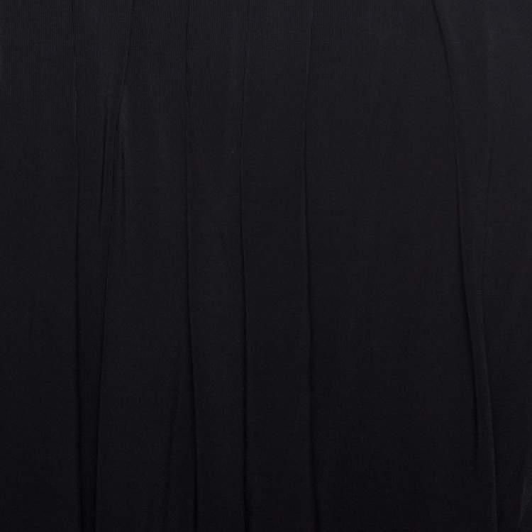 Pre Owned McQ By Alexander McQueen Black Knit Strapless Balloon Dress L