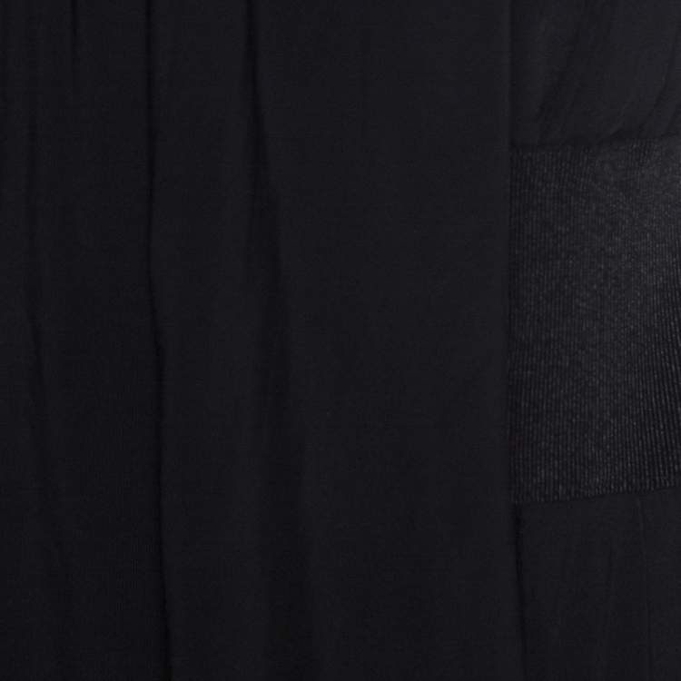 Pre Owned McQ By Alexander McQueen Black Knit Strapless Balloon Dress L