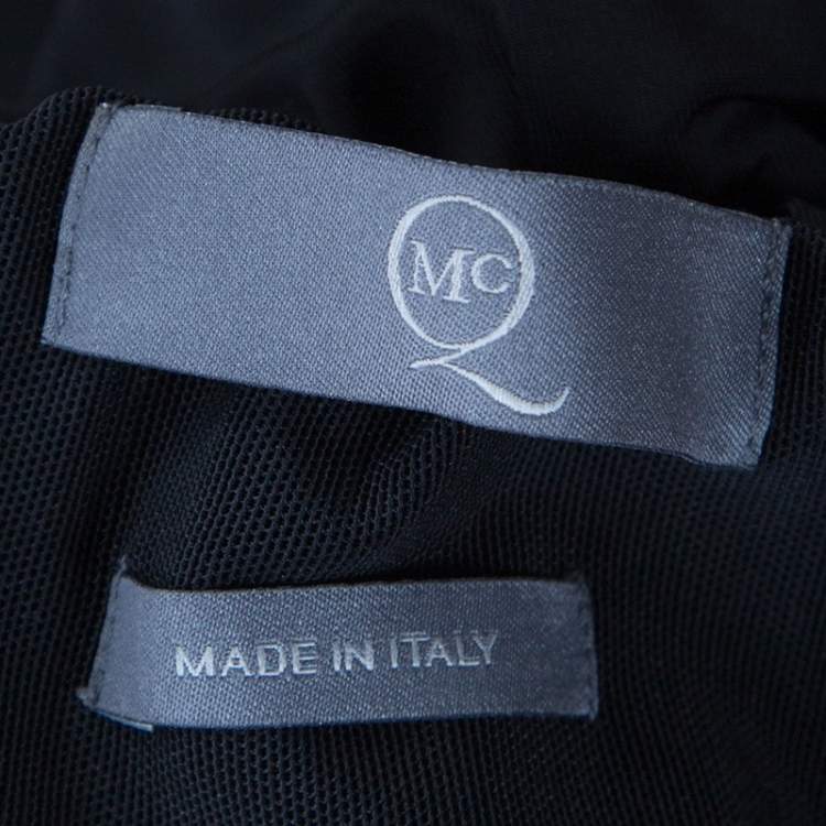 Pre Owned McQ By Alexander McQueen Black Knit Strapless Balloon Dress L
