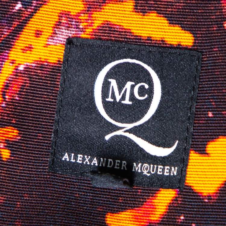 Pre Owned McQ by Alexander McQueen Multicolored Abstract Print Textured Short Dress S