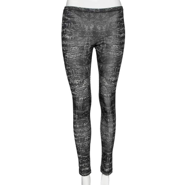Alexander McQueen Silver Printed Leggings Women's Size XS L1301 | eBay
