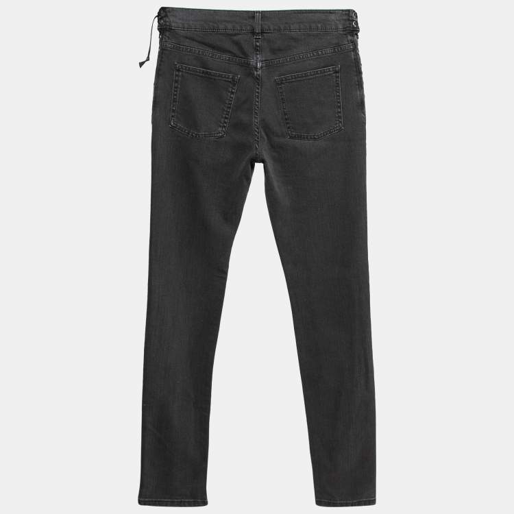 Pre Owned McQ by Alexander McQueen Black Drawstring Detail Denim S