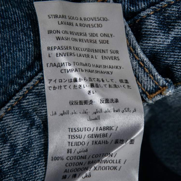 Pre Owned McQ by Alexander McQueen Two Toned Denim Jeans S