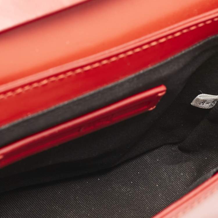 Pre Owned McQ by Alexander McQueen Red Leather Christine Deluxe Shoulder Bag