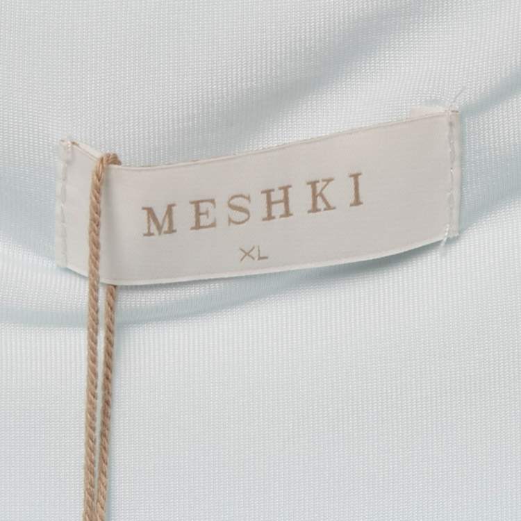 Pre Owned Meshki Blue Jersey Maxi Skirt XL