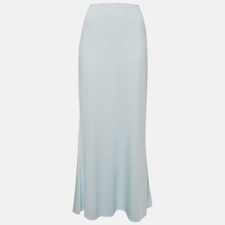 Pre Owned Meshki Blue Jersey Maxi Skirt XL