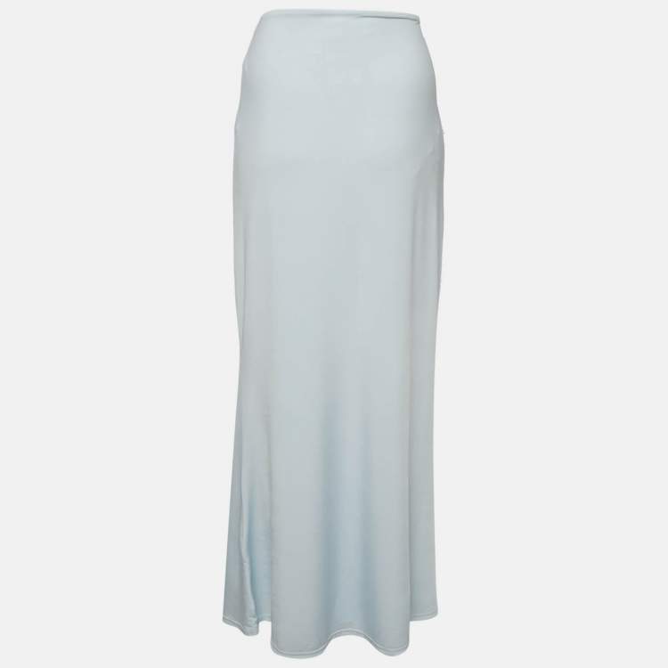 Pre Owned Meshki Blue Jersey Maxi Skirt XL