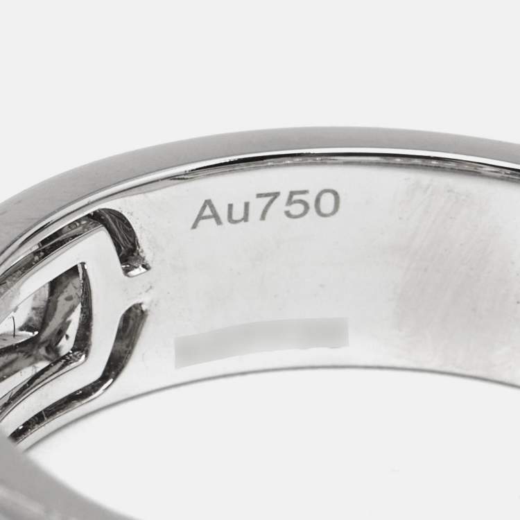 Pre Owned Messika Move Noa Pavé  Diamonds 18k White Gold Ring Size 55