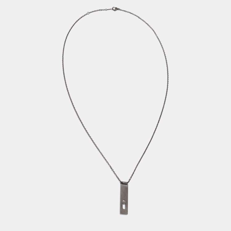Pre Owned Messika Move Diamond Titanium Necklace