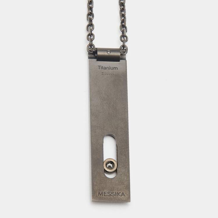 Pre Owned Messika Move Diamond Titanium Necklace