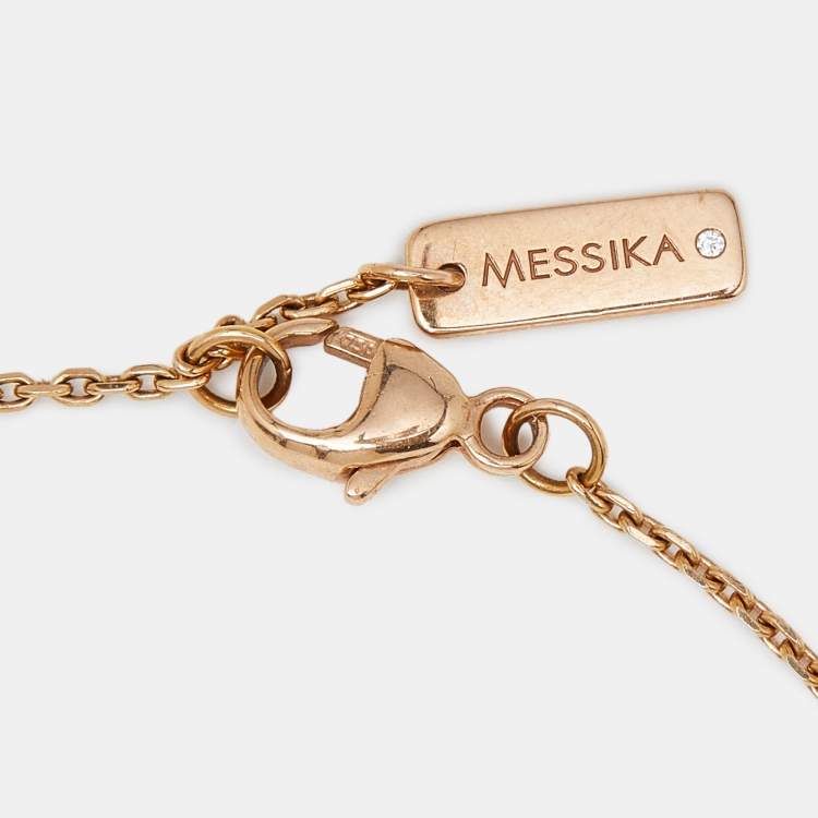 Pre Owned Messika Baby Move Diamond 18k Rose Gold Bracelet