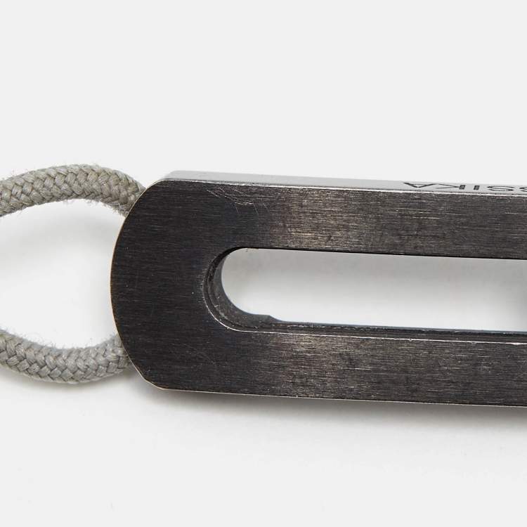 Pre Owned Messika Move Titanium Graphite Titanium Diamond Cord Bracelet 