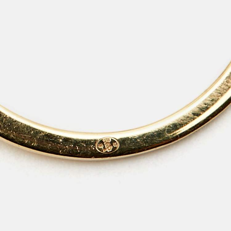 Pre Owned Messika Move Uno Diamonds 18k Yellow Gold Ring Size 52