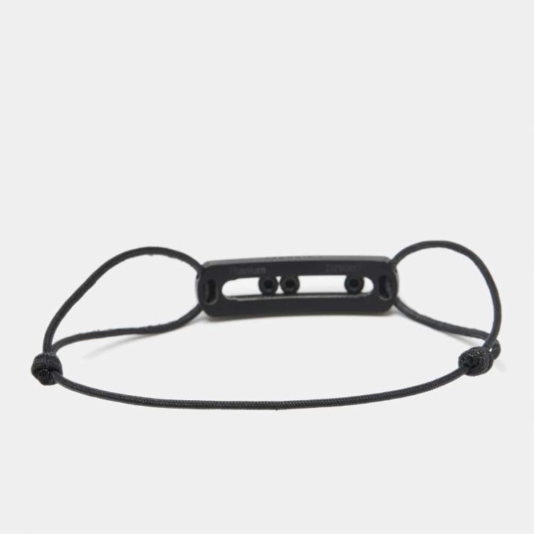 Pre Owned Messika Move Titanium Black Diamond Cord Bracelet