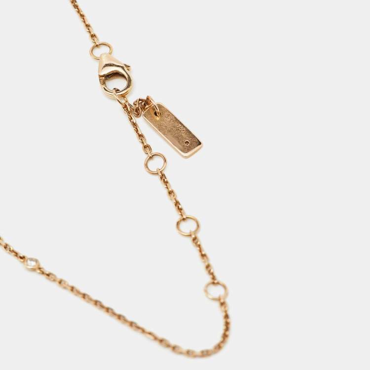 Pre Owned Messika Baby Move Pavé Diamond 18k Rose Gold Bracelet