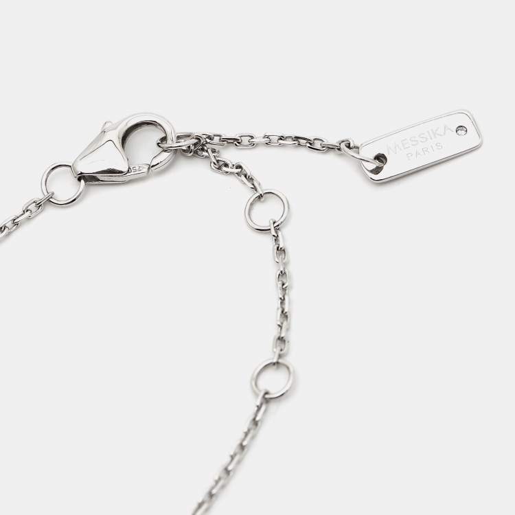 Pre Owned Messika Baby Move Diamonds 18k White Bracelet