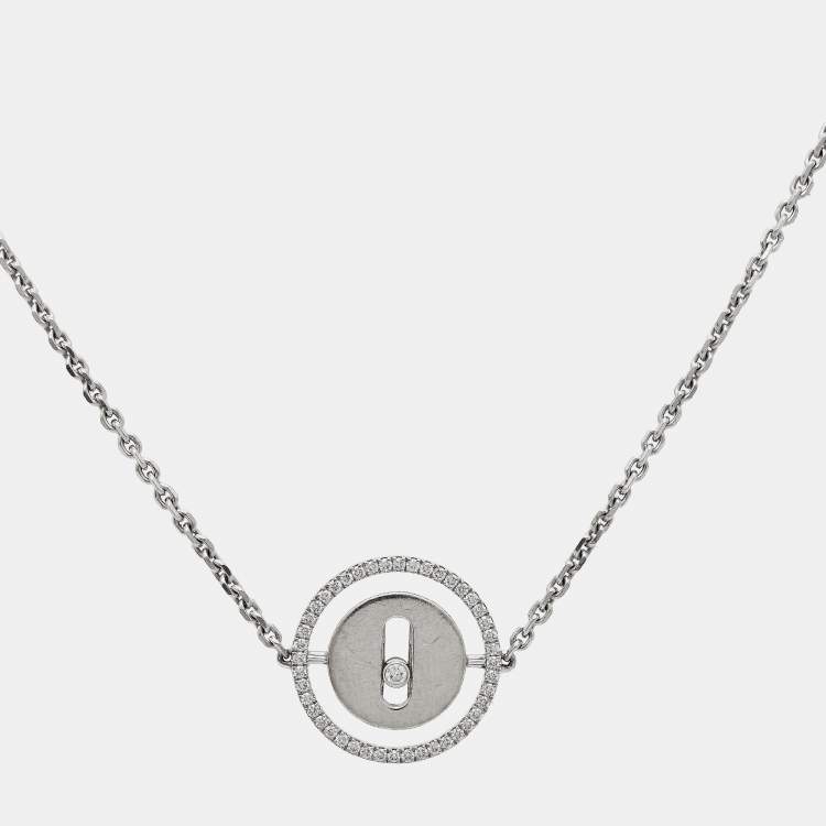 Pre Owned Messika Lucky Move Diamonds 18k White Gold Bracelet