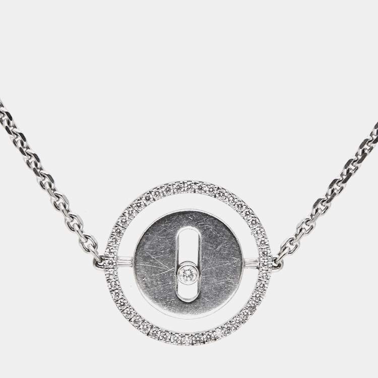 Pre Owned Messika Lucky Move Diamonds 18k White Gold Bracelet