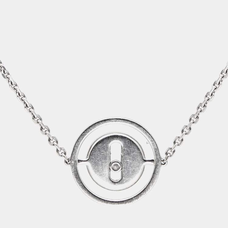 Pre Owned Messika Lucky Move Diamonds 18k White Gold Bracelet
