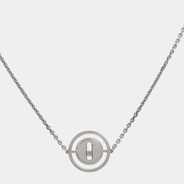 Pre Owned Messika Lucky Move Diamonds 18k White Gold Bracelet